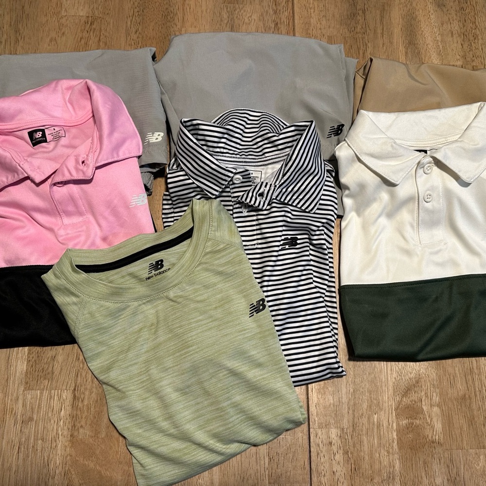 New Balance Boys Size 8 Bundle – 7 Piece Activewear Lot | Tops & Shorts | VG/GUC